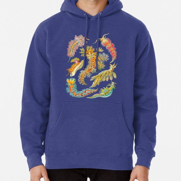 Ernst Haeckel Nudibranch Sea Slugs Pullover Hoodie