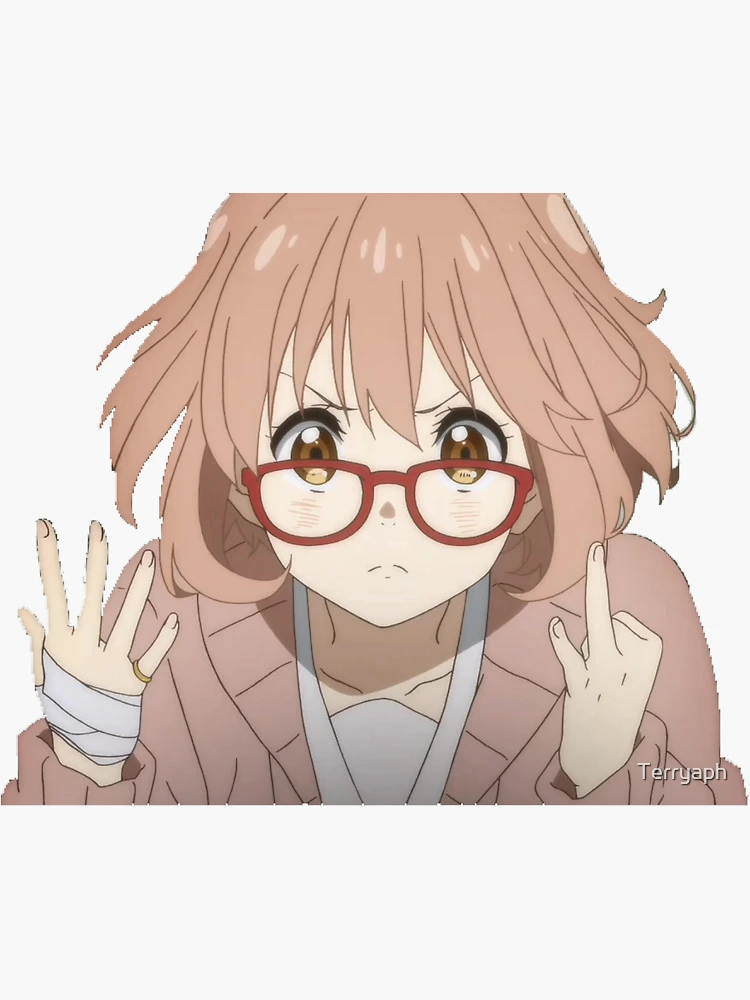 Mirai Kuriyama Bunny - Kyoukai no Kanata Sticker for Sale by Awesomedeer