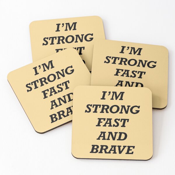 Item preview, I'm Strong, Fast and Brave designed and sold by fernandaschalle.