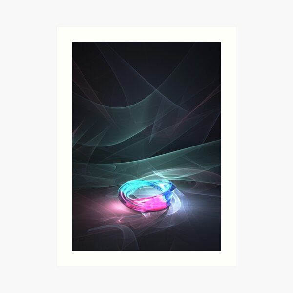 Caustics Madness - Mobius strip Art Print