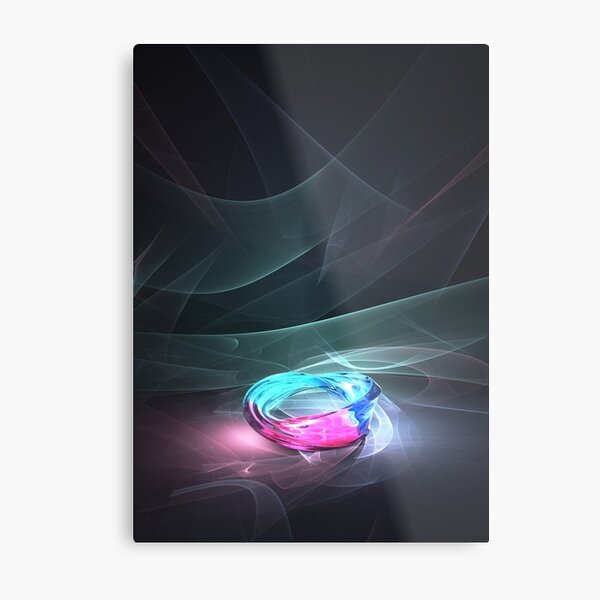 Caustics Madness - Mobius strip Metal Print