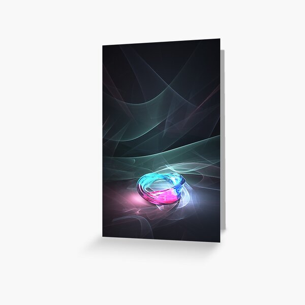 Caustics Madness - Mobius strip Greeting Card