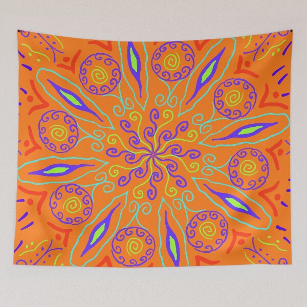 Item preview, Orange Hipster Flower designed and sold by roseglasses.