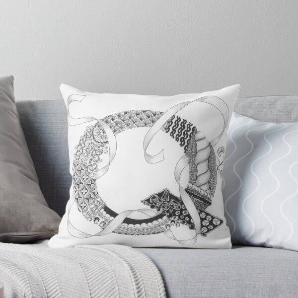 Item preview, Zentangle®-Inspired Art - Tangled Alphabet - Q designed and sold by Laurel Storey, CZT.