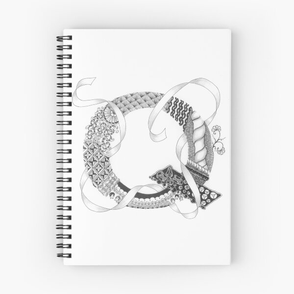 Item preview, Zentangle®-Inspired Art - Tangled Alphabet - Q designed and sold by Laurel Storey, CZT.