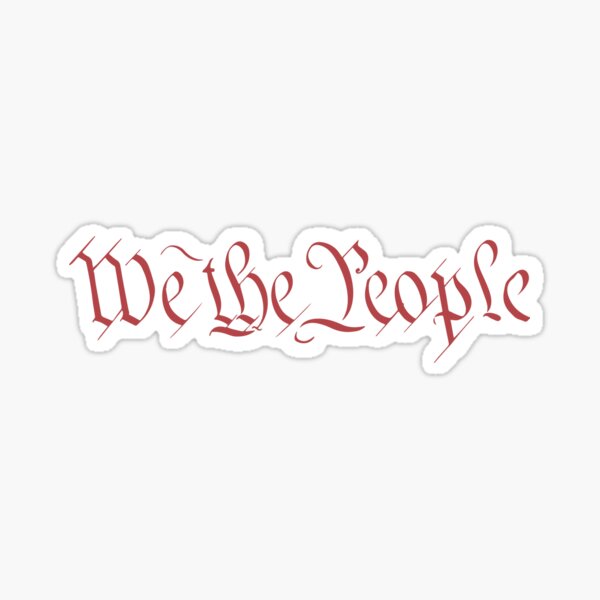 We the People Sticker
