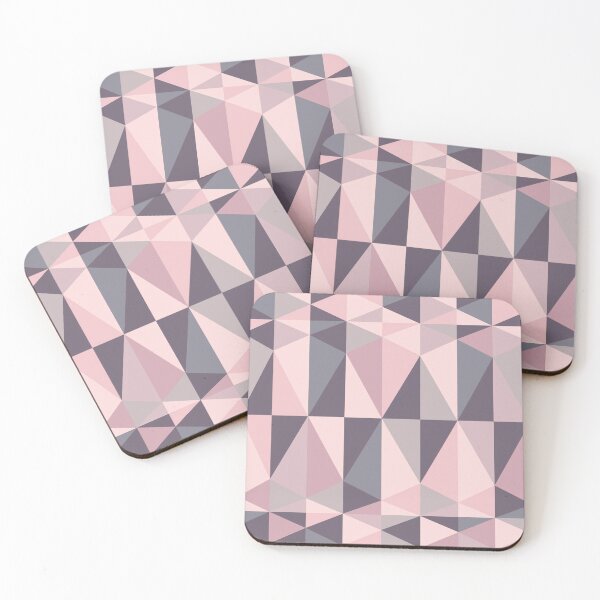 Item preview, geometric pink gray designed and sold by ElaSzczepaniak.