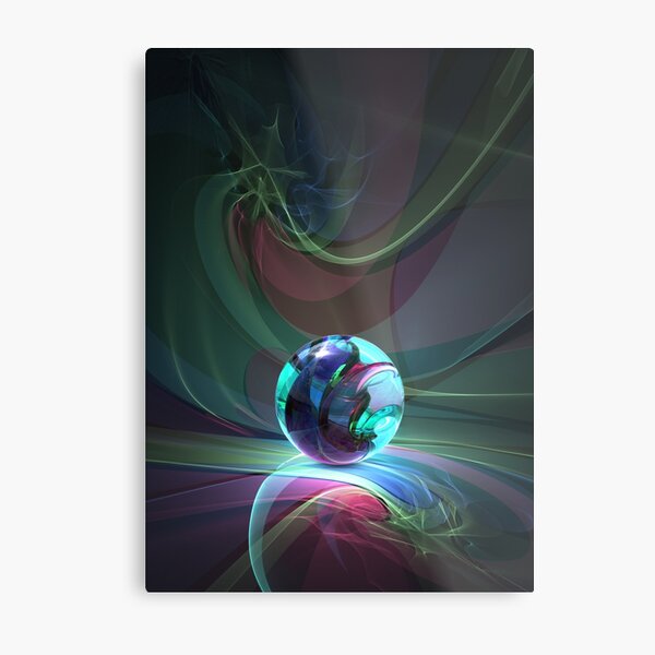 Caustics Madness - Marbles Metal Print