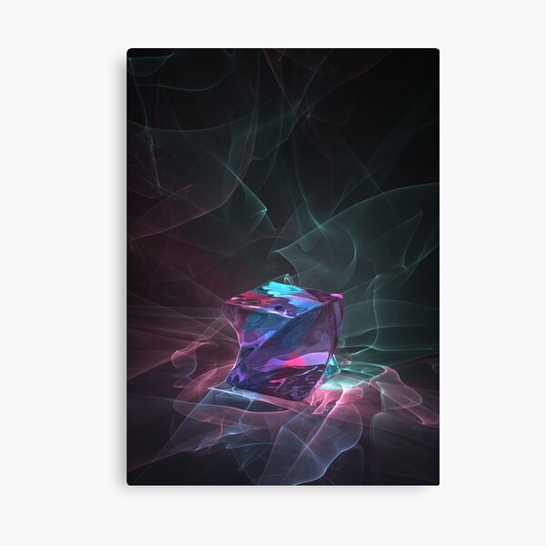 Caustics Madness - Screwed Cube Canvas Print