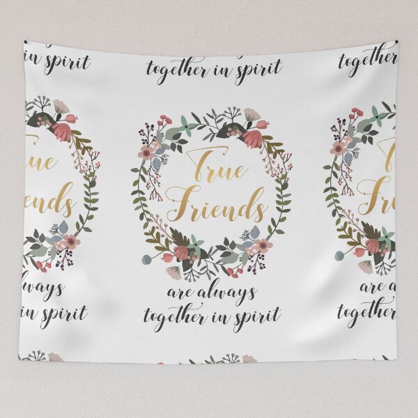Item preview, True Friends are always together in spirit Quote Gift Idea designed and sold by tanabe.