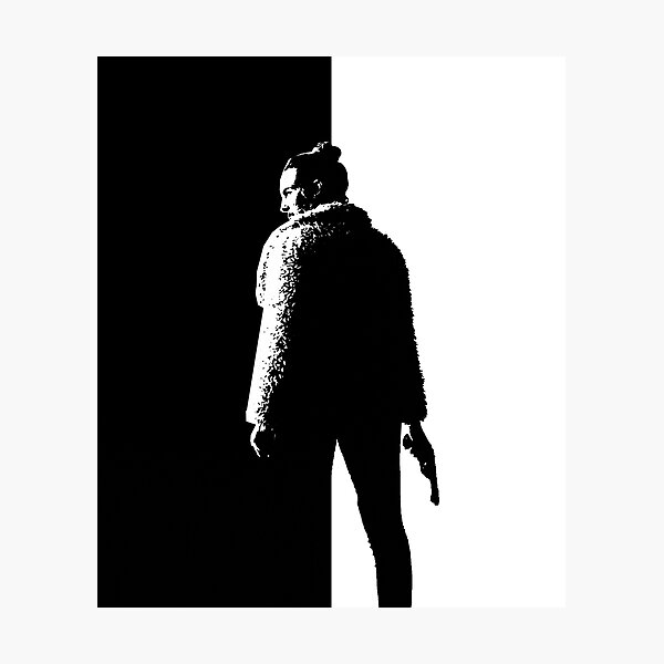 Item preview, Killing Eve Simple Black and White Figure designed and sold by someteaandtoast.