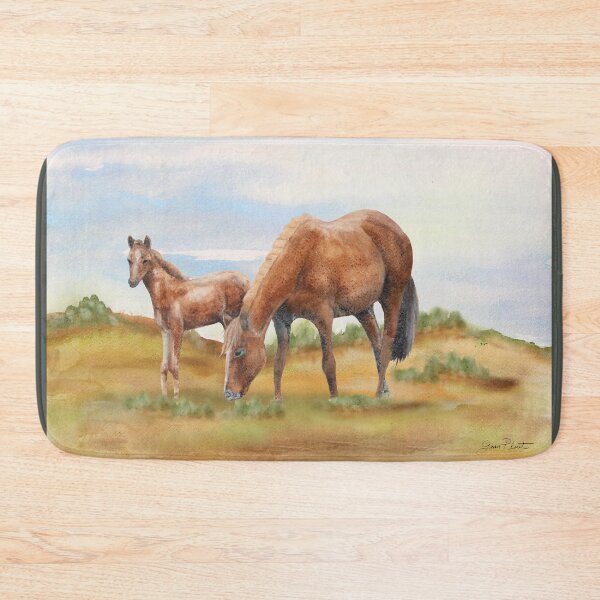 Item preview, Farm Animals In The Pasture-Horses designed and sold by Jean Plout.