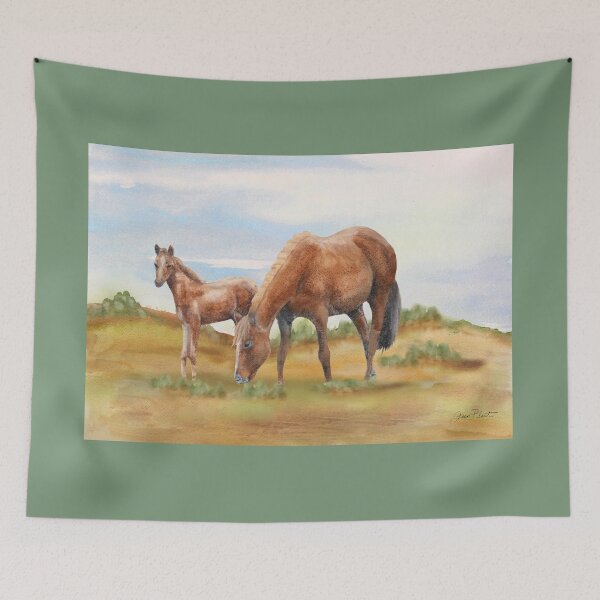 Item preview, Farm Animals In The Pasture-Horses designed and sold by Jean Plout.
