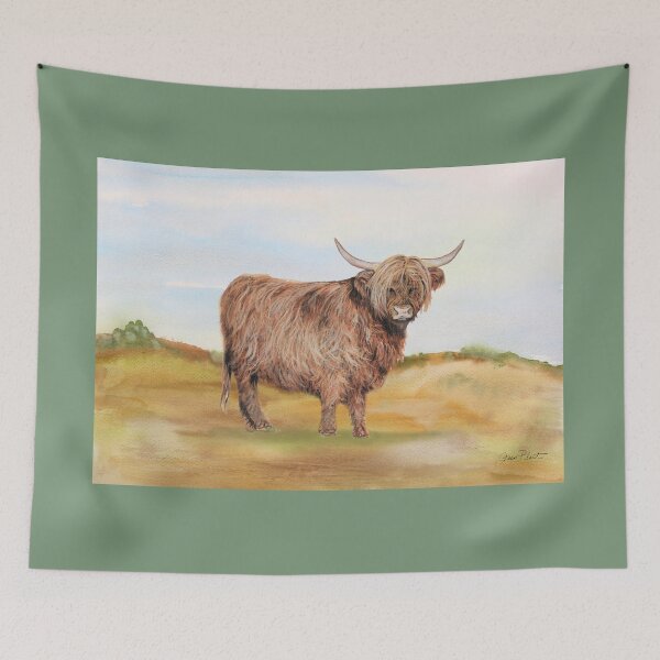 Item preview, Farm Animals In The Pasture-Highland Bull designed and sold by Jean Plout.