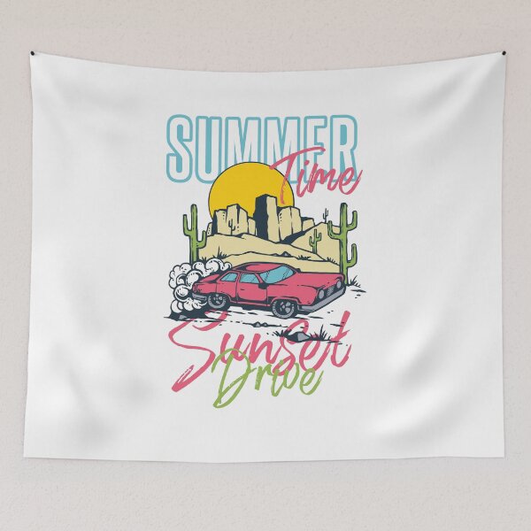 Item preview, Summertime Sunset Drive designed and sold by CrayzeeTeesUSA.