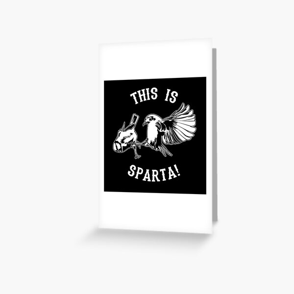 This Is Sparta Bird Meme | Hardcover Journal