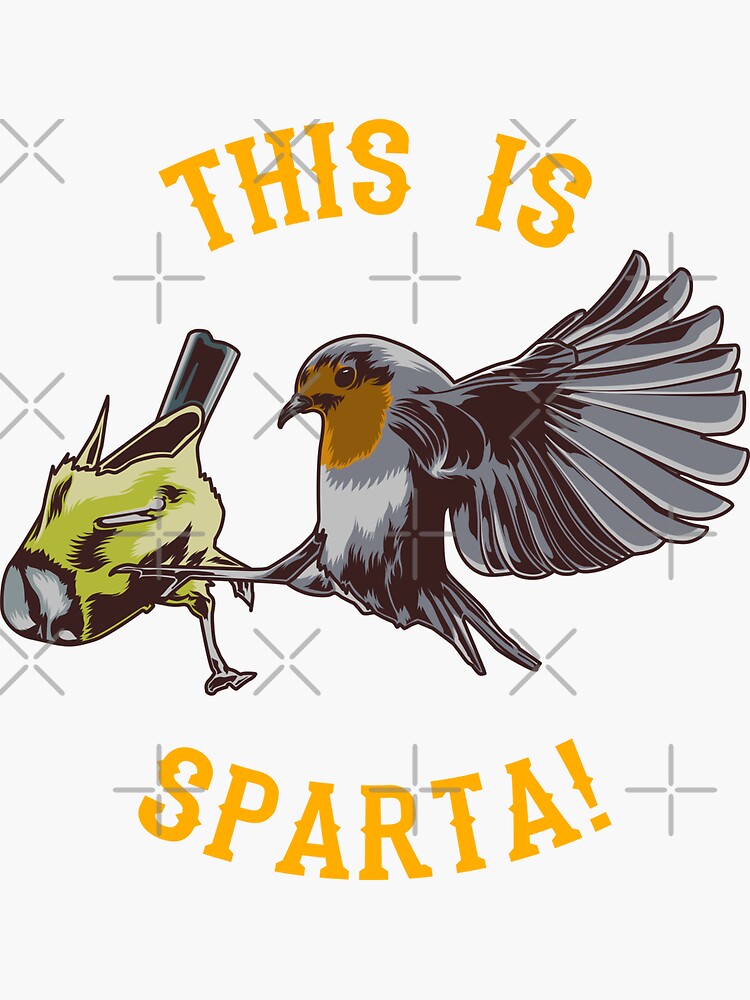 This is Sparta Meme Sticker for Sale by FunkeyMonkey9