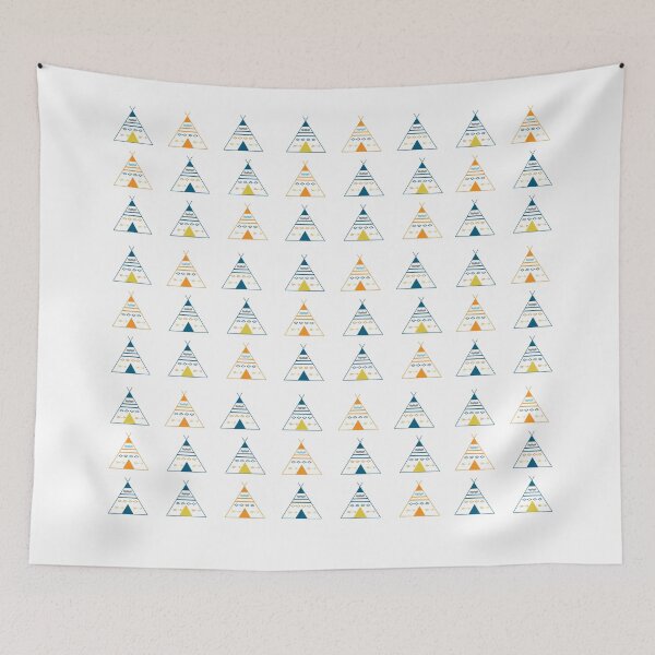 Item preview, Colorful retro teepees designed and sold by Jan Weiss.