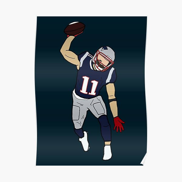 Rob Gronkowski NEW ENGLAND PATRIOTS PIXEL ART 11 Poster