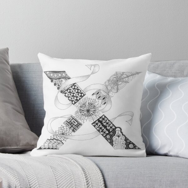 Item preview, Zentangle®-Inspired Art - Tangled Alphabet - X designed and sold by Laurel Storey, CZT.