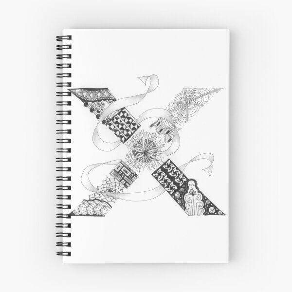 Item preview, Zentangle®-Inspired Art - Tangled Alphabet - X designed and sold by Laurel Storey, CZT.