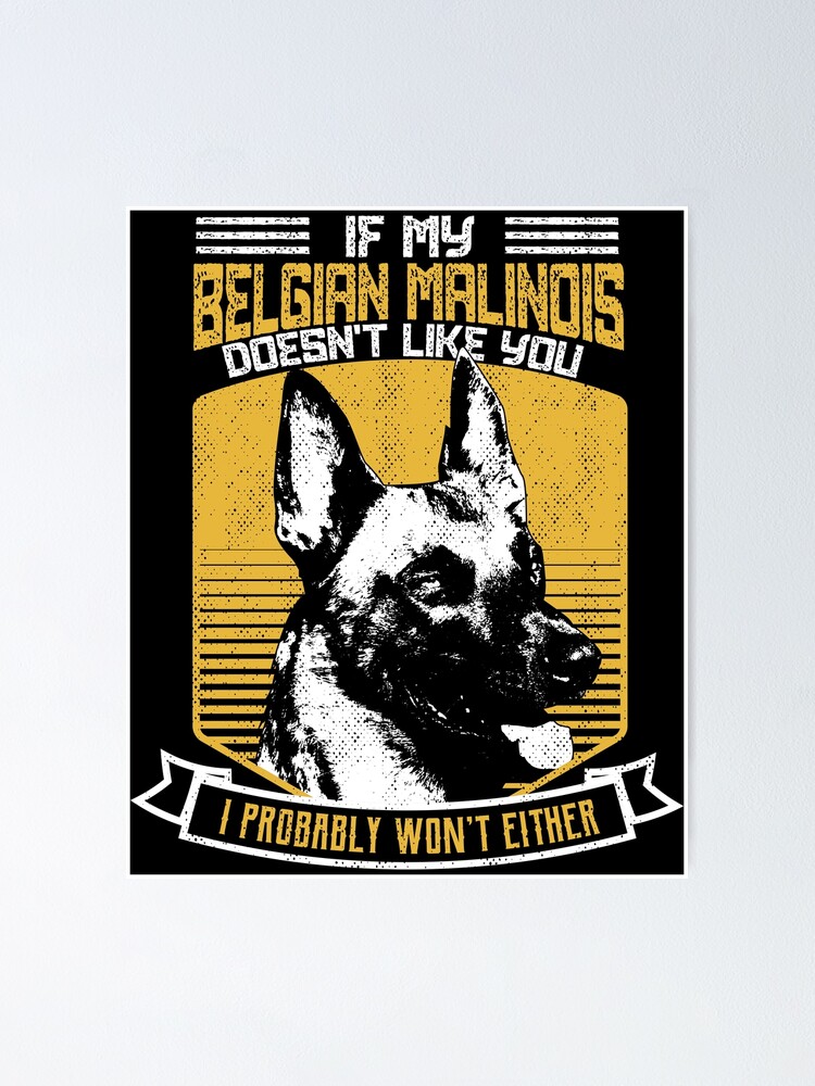Dog Lovers print Belgian Malinois Owner Gift product Poster