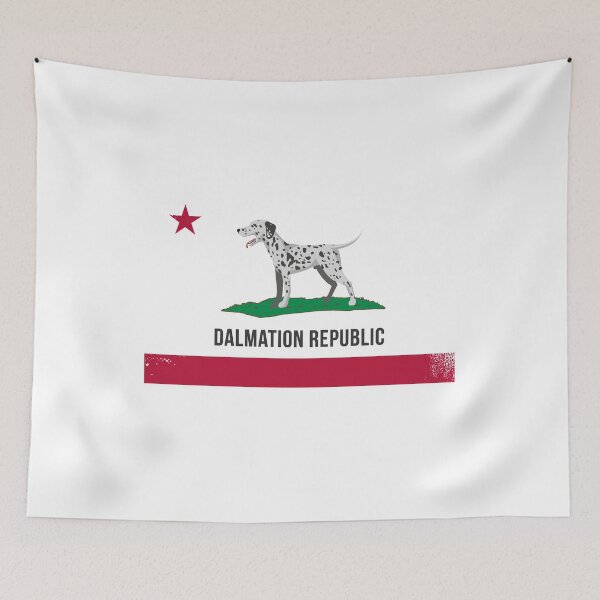 Item preview, Dalmation Republic California Republic Flag designed and sold by TeagoShirts.