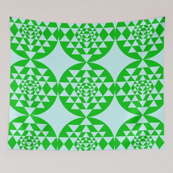 Item preview, Sri Yantra - Solid Green designed and sold by kernowerno.