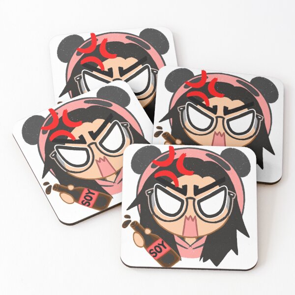 Item preview, angry girl in panda hat with soysauce designed and sold by AnxiousPanda124.
