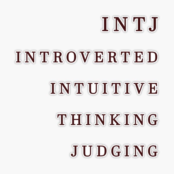 INTJ MBTI Type. Character with the Introverted, Intuitive, Thinking Stock  Vector - Illustration of introvert, individuality: 271192290