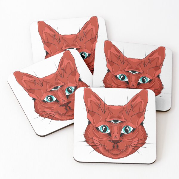 Item preview, Red Light Alien Cat designed and sold by w-t-heck.