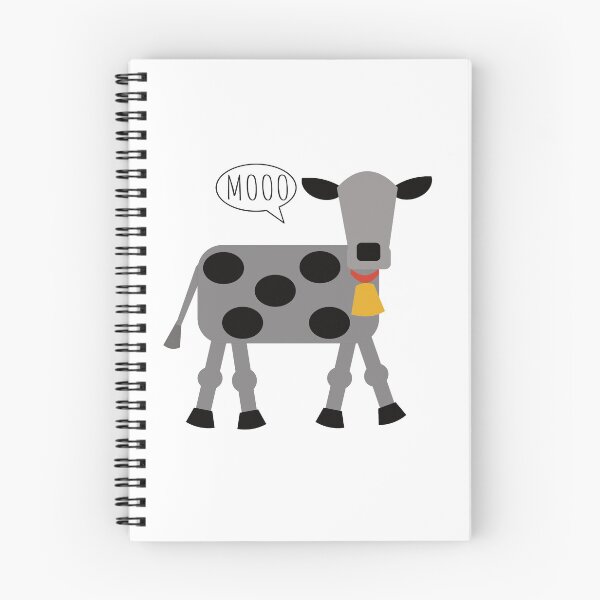 Item preview, Solo Gray Spotted Cow Mooo designed and sold by Laura Pugh.