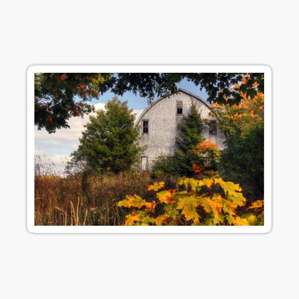 Fall Barn Sticker