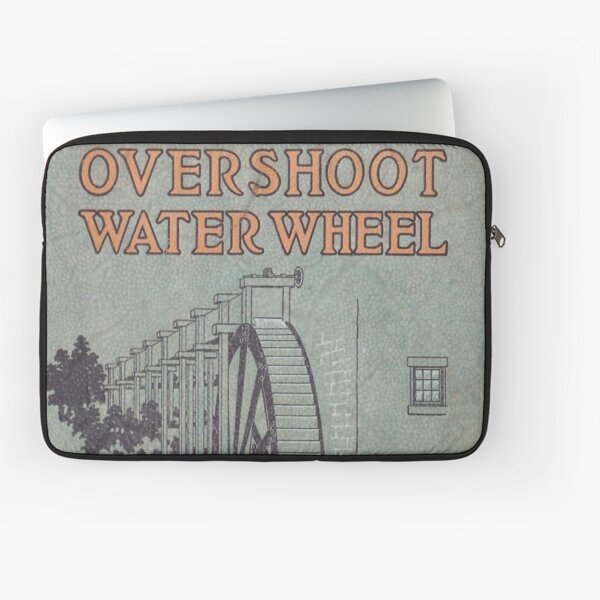 Vintage Water Wheel Catalog Cover Laptop Sleeve