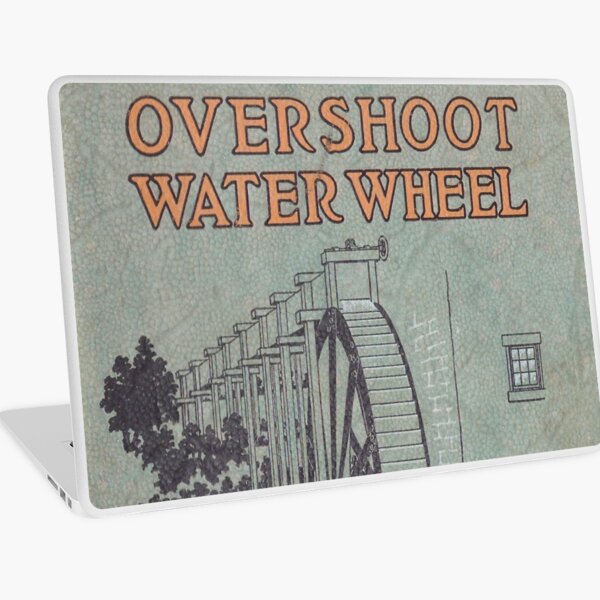 Vintage Water Wheel Catalog Cover Laptop Skin