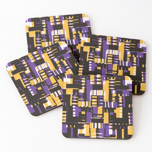 Item preview, Uneven block abstract - purple and yellow designed and sold by crdraper.