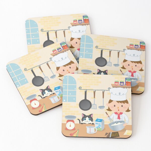 Item preview, Cooking friends cartoon kitchen designed and sold by RaionKeiji.