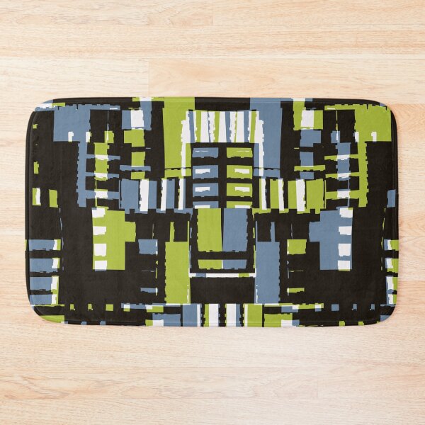 Item preview, Uneven block abstract - grassy meadow designed and sold by crdraper.