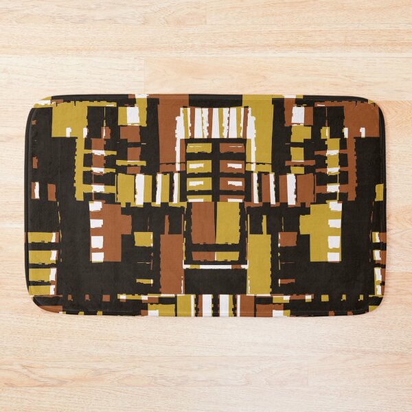 Item preview, Uneven block abstract - brown and gold designed and sold by crdraper.