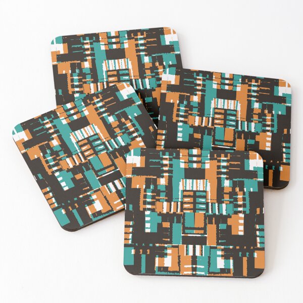 Item preview, Uneven block abstract - orange and green designed and sold by crdraper.