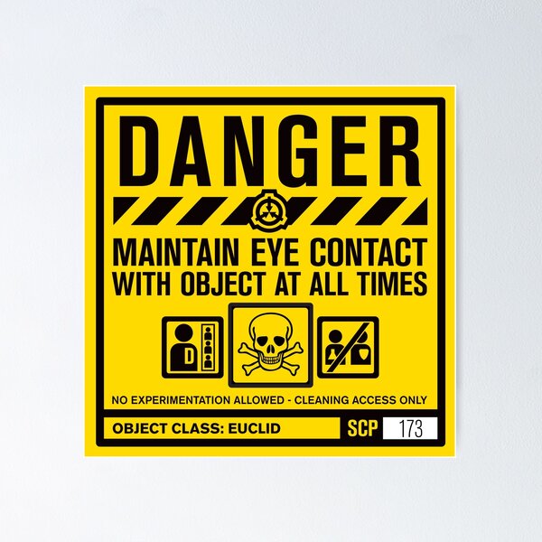 SCP WARNING Poster Don't Speak Scp-foundation Poster 