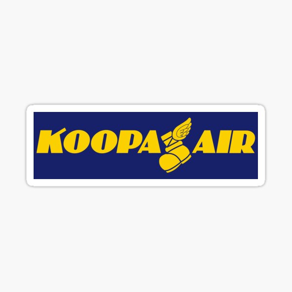 Koopa Air Sponsor Sticker