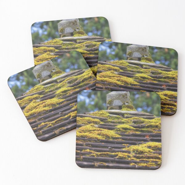 Item preview, Moss on Gazebo Roof Close-up, Italian Gardens, Glamis Castle, Scotland designed and sold by Yannik Hay.