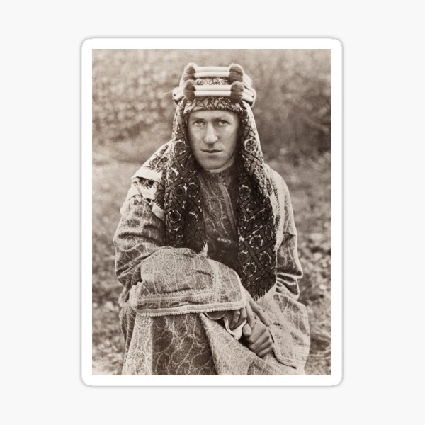 Vista previa del artículo con la obra «Retrato de Lawrence de Arabia», diseñado y vendido por warishellstore.