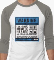 SCP 426 Warning Sign Men's Baseball ¾ T-Shirt
