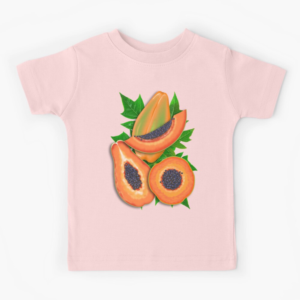 Papaya Party Kids T-Shirt for Sale by BluedarkArt