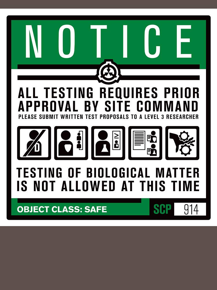 Scp 914 Warning Sign T Shirt For Sale By Narshero Redbubble Scp T