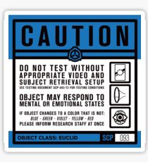 SCP 093 Warning Sign Sticker