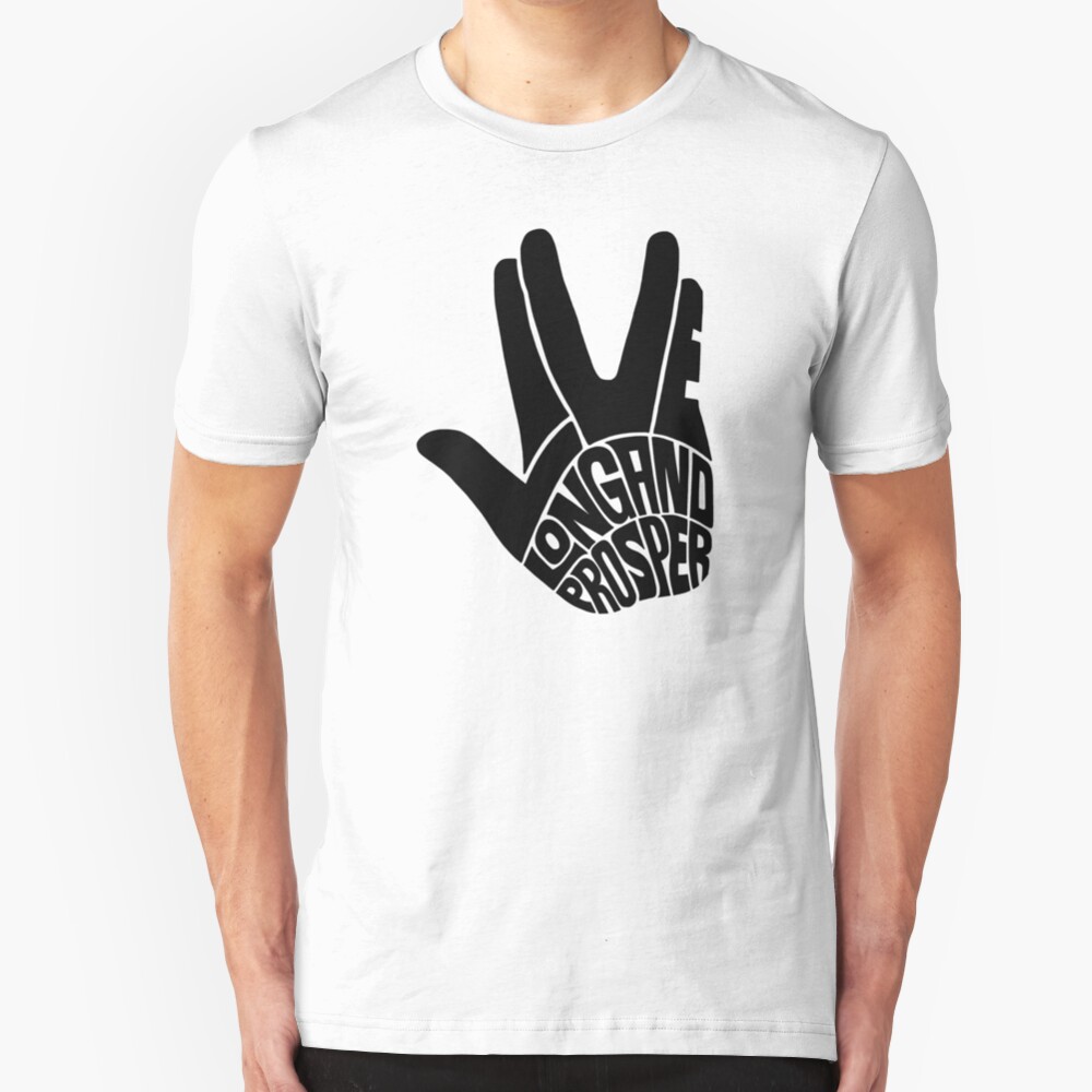 Star Trek Live Long and Prosper Slim Fit T-Shirt