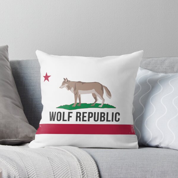Item preview, Wolf Republic California Republic Flag with Dachshund Dog designed and sold by TeagoShirts.